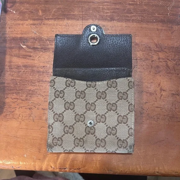 Authentic Gucci Compact GG Bifold Canvas Wallet - Picture 2 of 13